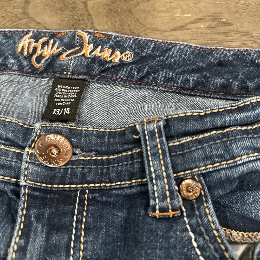 Ariya Jeans Dark Blue Distressed Shorts - Picture 2 of 7